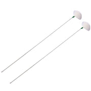 2pcs Medium Heads Silver Needle Goose Quill Stick Ear Picking Tool