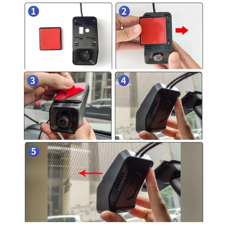 Android ADAS HD Night Vision 1080P USB Driving Recorder, Model: Dual Lens(No Card)