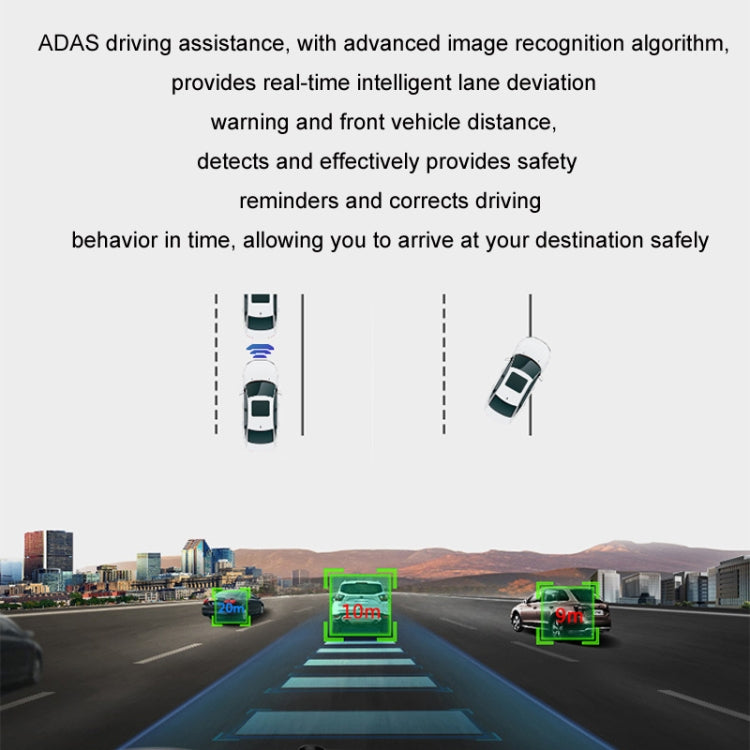 Android ADAS HD Night Vision 1080P USB Driving Recorder, Model: Dual Lens(16G Memory Card)