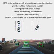 Android ADAS HD Night Vision 1080P USB Driving Recorder, Model: Single Lens(16G Memory Card)