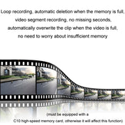 Android ADAS HD Night Vision 1080P USB Driving Recorder, Model: Single Lens WIFI Version(32G Memory Card)