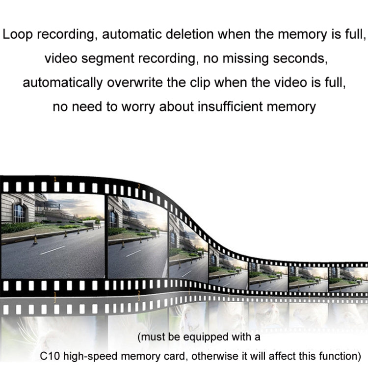 Android ADAS HD Night Vision 1080P USB Driving Recorder, Model: Dual Lens(16G Memory Card)
