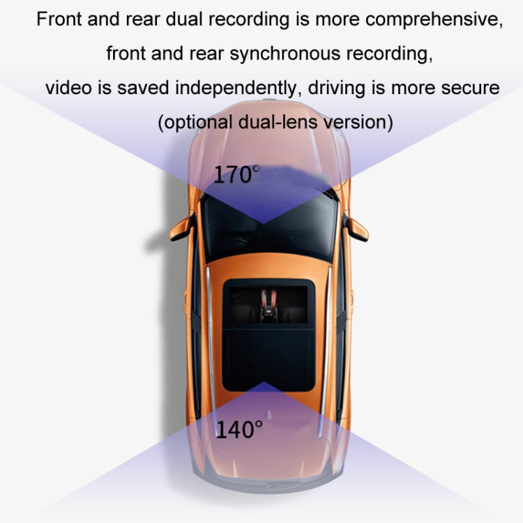 Android ADAS HD Night Vision 1080P USB Driving Recorder, Model: Single Lens WIFI Version(32G Memory Card)