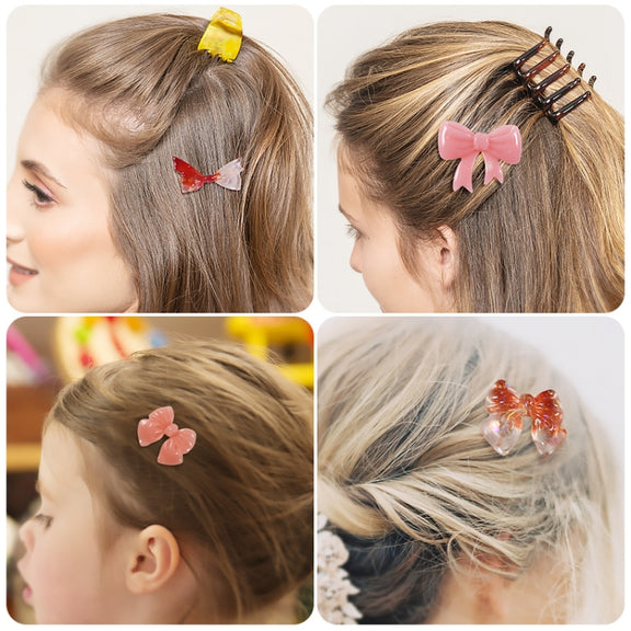 Bowknot Hairpin Jewelry Silicone Molds DIY Epoxy Resin Casting Mould Style 004