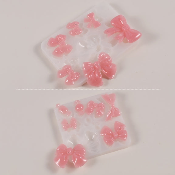 Bowknot Hairpin Jewelry Silicone Molds DIY Epoxy Resin Casting Mould Style 003