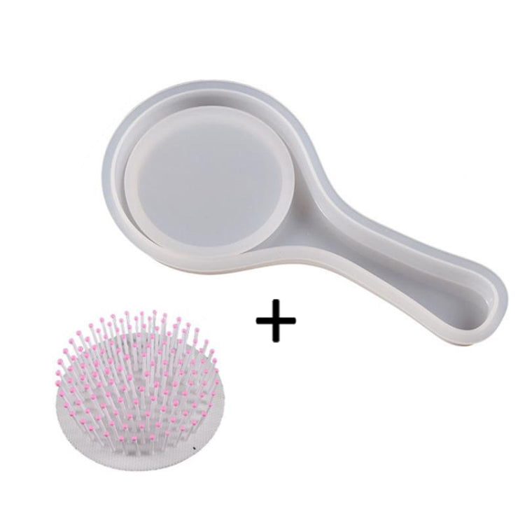 Air Cushion Comb Set Silicone Mold DIY Epoxy Resin Craft Making Mold, Spec: Round 003