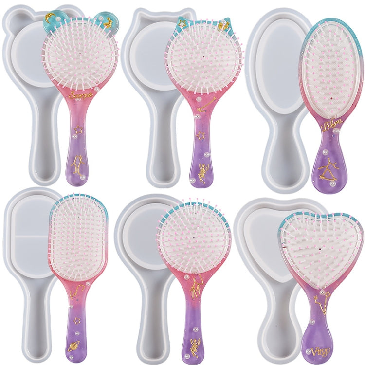 Air Cushion Comb Set Silicone Mold DIY Epoxy Resin Craft Making Mold, Spec: Bear Ear 002