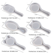 Air Cushion Comb Set Silicone Mold DIY Epoxy Resin Craft Making Mold, Spec: Oval 001