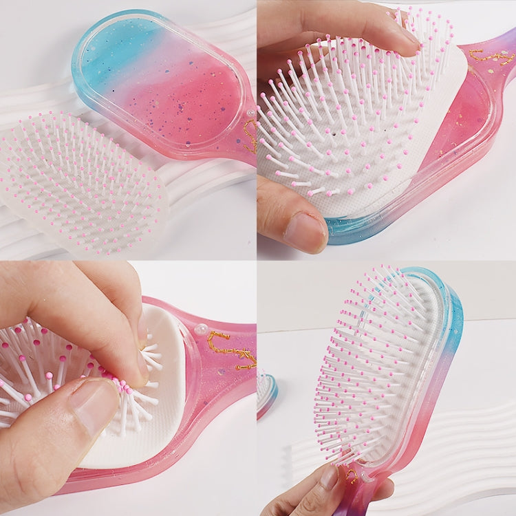 Air Cushion Comb Set Silicone Mold DIY Epoxy Resin Craft Making Mold, Spec: Round 003
