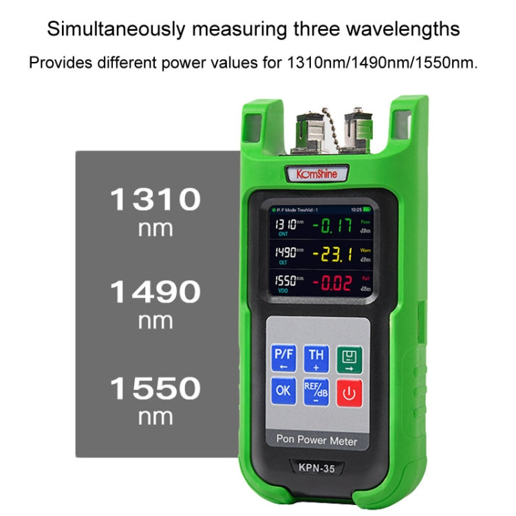 Komshine KPN-35 High Precision PON Optical Power Meter 1310/1490/1550nm Fiber Tester(SC/APC Interface)