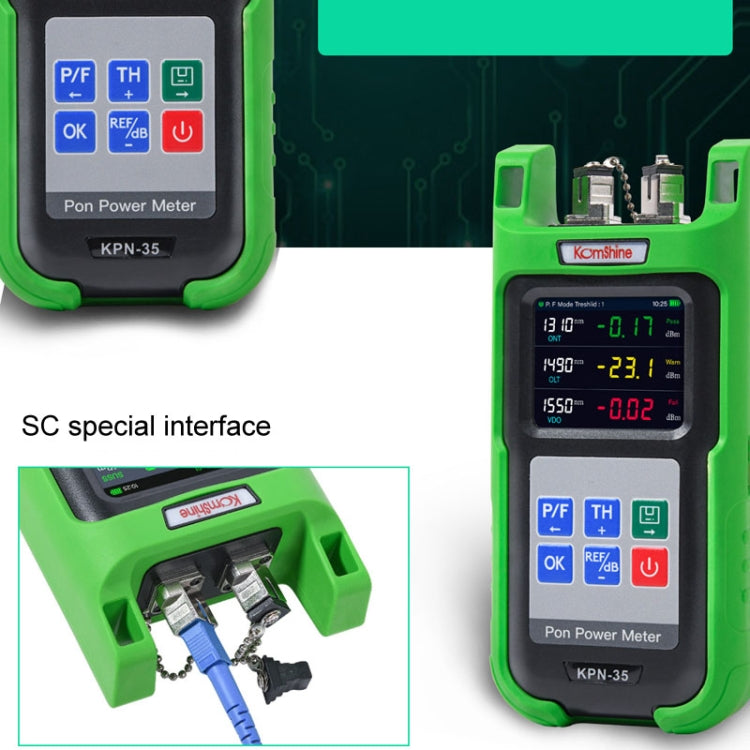 Komshine KPN-35 High Precision PON Optical Power Meter 1310/1490/1550nm Fiber Tester(SC/APC Interface)