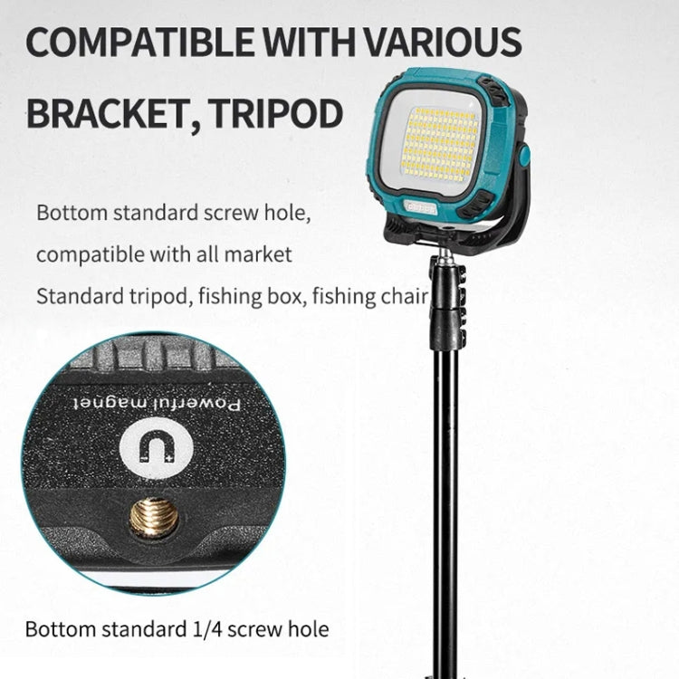 COB Work Lilight Type-C Charging Outdoor Lighting Floodlight(W892-1 Blue Without Battery)