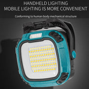 COB Work Lilight Type-C Charging Outdoor Lighting Floodlight(W892-1 Blue Without Battery)