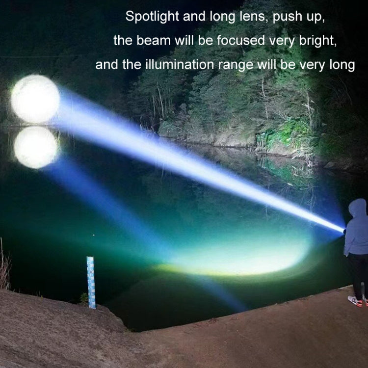 Type-C Rechargeable Outdoor Zoom Strong Laser Flashlight(519)
