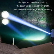 Type-C Rechargeable Outdoor Zoom Strong Laser Flashlight(519)