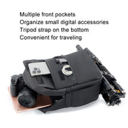 Cwatcun D93 Casual Camera Bag Water-resistant Photography Bag(3.0 Small Black)