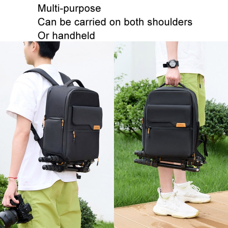 Cwatcun D93 Casual Camera Bag Water-resistant Photography Bag(3.0 Small Black)