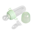 Portable Dual-purpose Baby Food Feeding Spoon Fruit Vegetable Silicone Feeding Pacifier Bottle(Green) - Cups & Silicone Nipple by PMc TechLife | Online Shopping South Africa | PMc TechLife | Buy Now Pay Later Mobicred