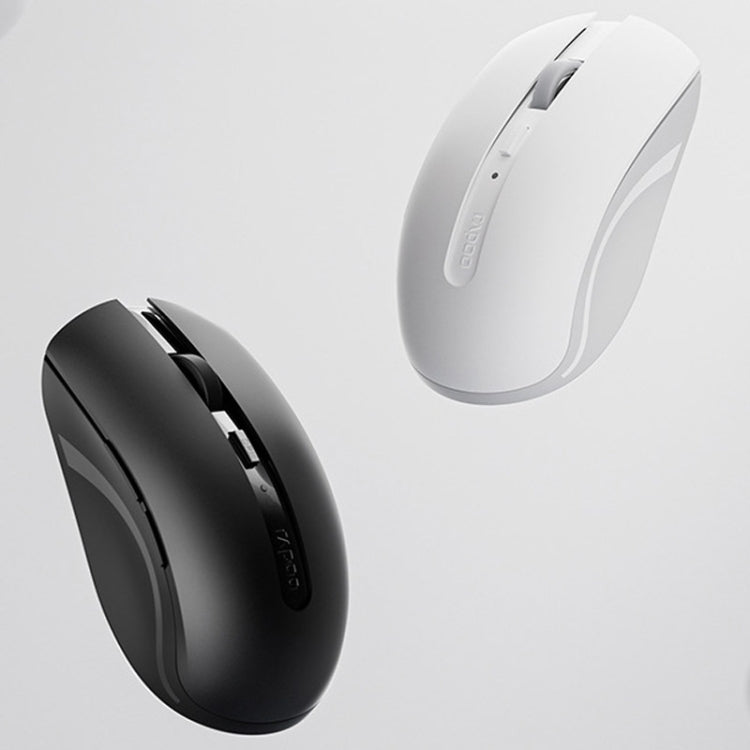 Rapoo M350G Bluetooth/2.4G Wireless Mouse Office Desktop Laptop Mute Mouse(White)