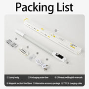Rechargeable Under Cabinet LED Motion Sensor Night Light with Digital Display 1200mAH(Black)