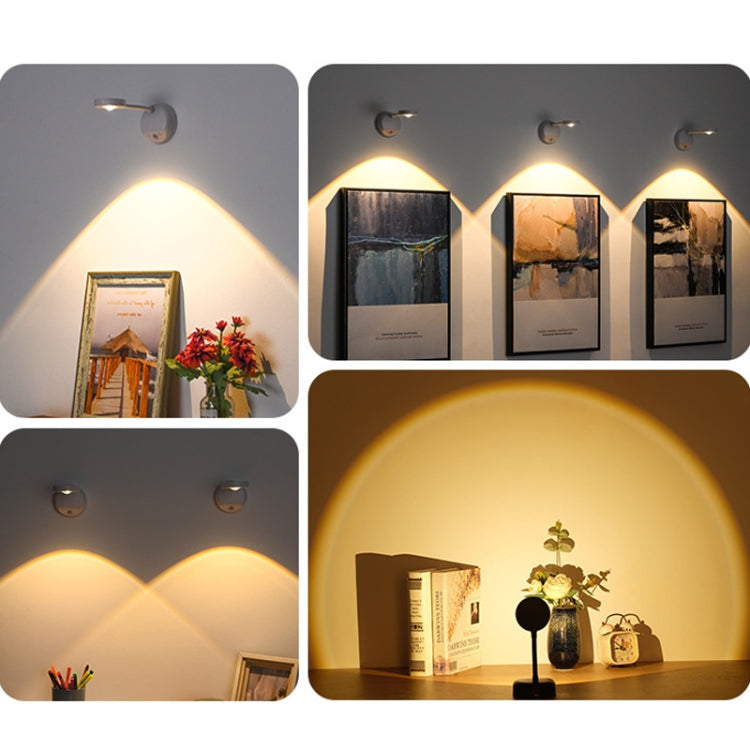 Rechargeable LED Motion Sensor Wireless Spotlight Dimmable Picture Light 2000mAH(White)