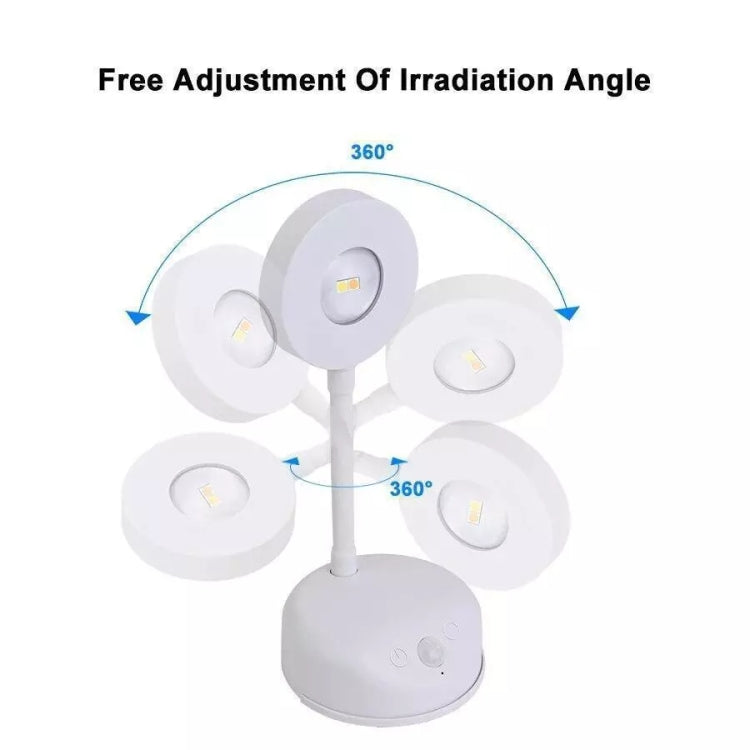 Rechargeable LED Motion Sensor Wireless Spotlight Dimmable Picture Light 1200mAH(White)