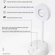 Rechargeable LED Motion Sensor Wireless Spotlight Dimmable Picture Light 2000mAH(Black)