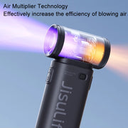 JisuLife Life9 High Speed Handheld Small Fan Mini Portable USB Rechargeable Desktop Cooling Electric Fan, Battery Capacity: 3600mAh(Gray)