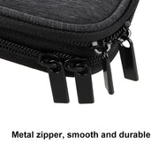 SM08 Large Capacity Water-resistant Portable Double-layer Digital Storage Bag, Size: L(Black)