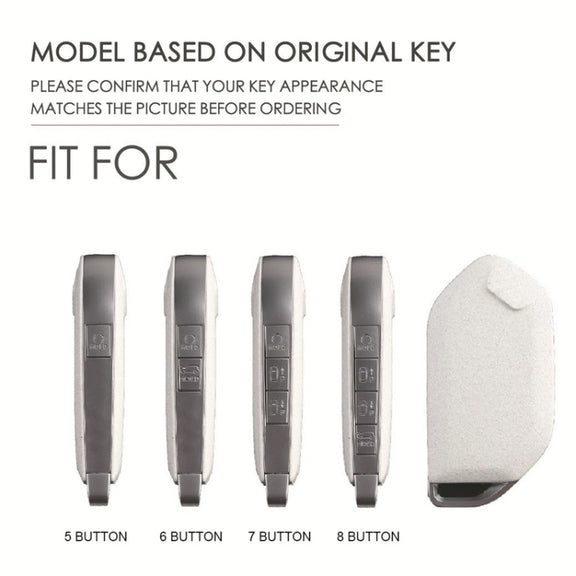 For Kia 2024 Hallmo Car Key Protective Cover, Color: 8 Keys Black