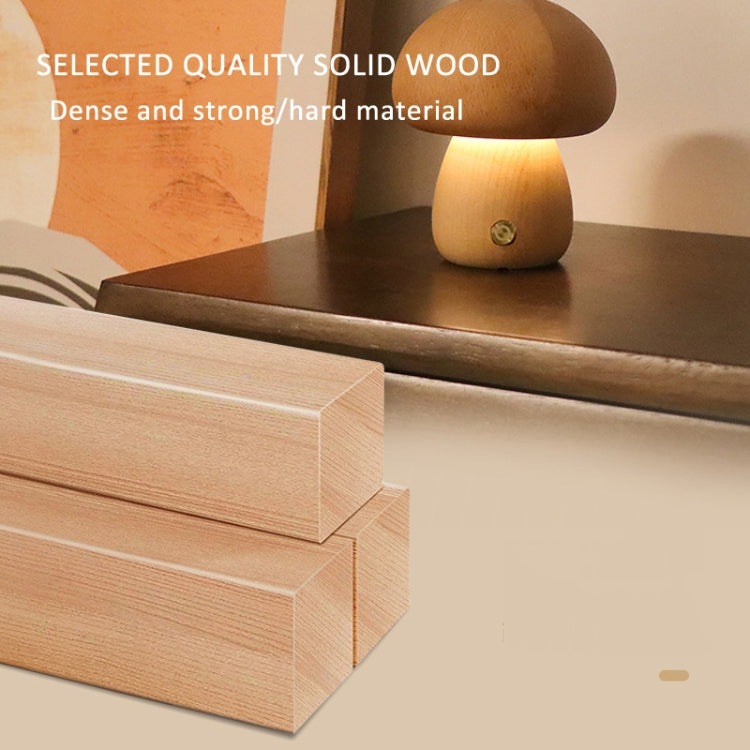 Mushroom Shape Night Light Touch Control Dimmable Bedside Atmosphere Lamp, Style: A Type Beech