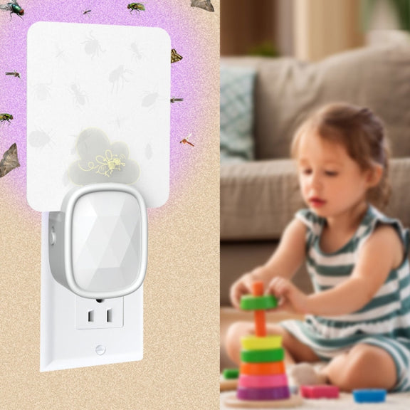 JMQ01 Household Indoor Mosquito Light Stick-Type Mosquito Traps With Night Light(White US Plug)