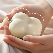 7 Compartment Mini Portable Pill Box Jewelry Sealed Storage Box(Cream White)