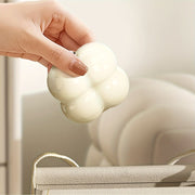 7 Compartment Mini Portable Pill Box Jewelry Sealed Storage Box(Cream White)