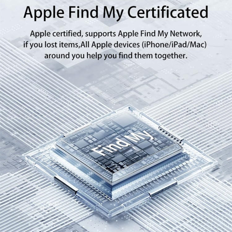 For Apple Series S10 Round Smart Global Anti-Lost Device IP67 Water-resistant Locator(White)