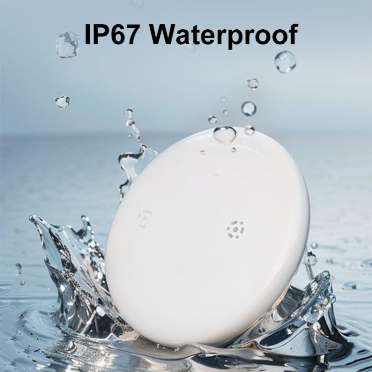 For Apple Series S10 Round Smart Global Anti-Lost Device IP67 Water-resistant Locator(White)