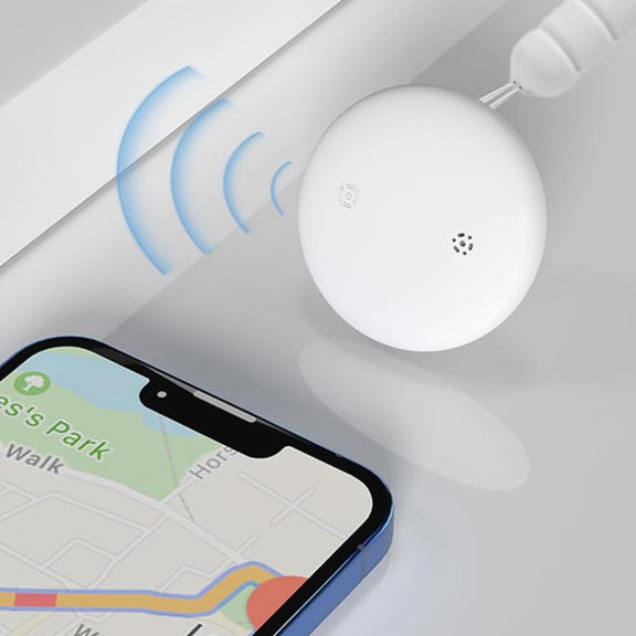 For Apple Series S10 Round Smart Global Anti-Lost Device IP67 Water-resistant Locator(White)