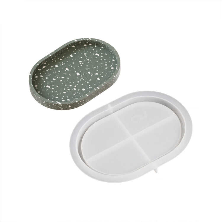 DIY Epoxy Oval Tray Dish Mold Silicone Mold for Flower Pot Base, Spec: 005