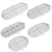 DIY Epoxy Oval Tray Dish Mold Silicone Mold for Flower Pot Base, Spec: 001