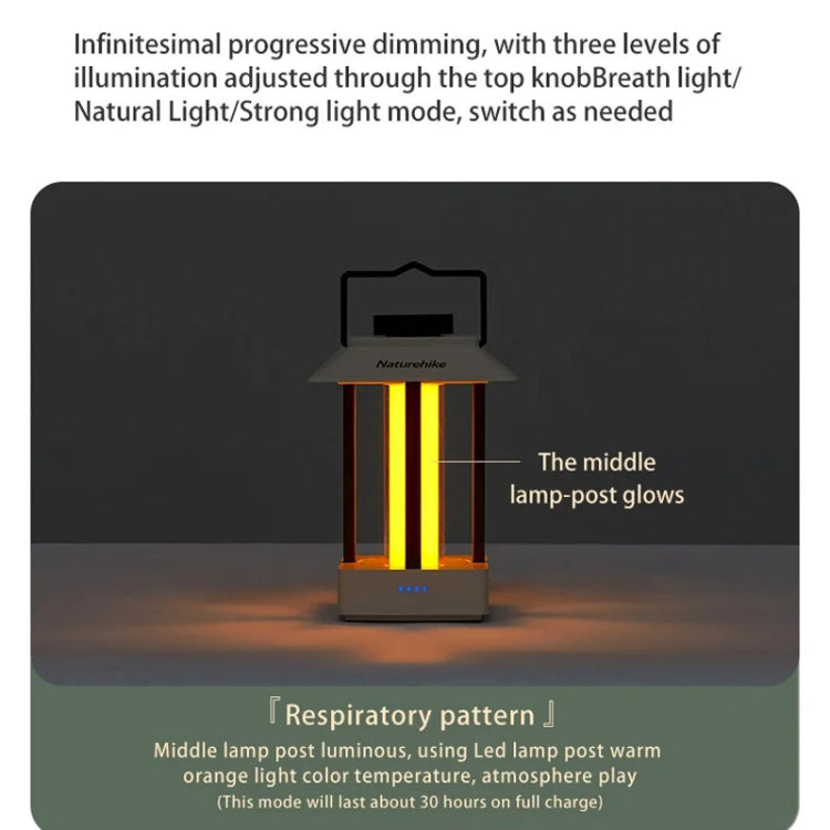 Naturehike Camping Ambient Light Outdoor Lighting Rechargeable Tent Vintage Horse Lamp(Brown)