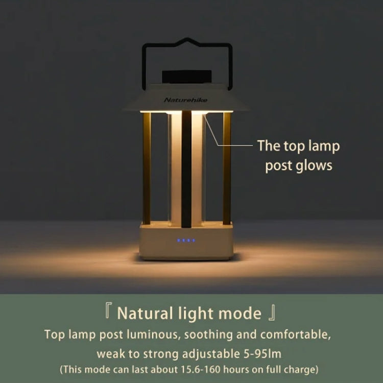 Naturehike Camping Ambient Light Outdoor Lighting Rechargeable Tent Vintage Horse Lamp(Brown)