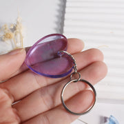 DIY Crystal Glue Heart Butterfly Pendant Keychain Ornament Silicone Mold(Heart)