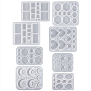DIY Epoxy Resin Three-Dimensional Geometric Pendant Earring Silicone Mold, Spec: Hexagonal