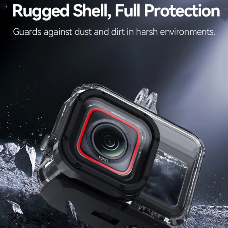 For Insta360 Ace Pro Camera TELESIN 45m Water-resistant Case Underwater Diving Housing Cover
