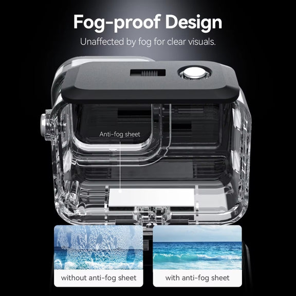 For Insta360 Ace Pro Camera TELESIN 45m Water-resistant Case Underwater Diving Housing Cover