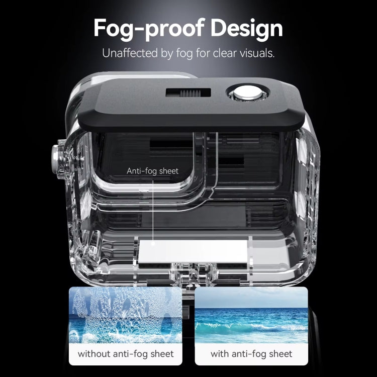 For Insta360 Ace Pro Camera TELESIN 45m Water-resistant Case Underwater Diving Housing Cover