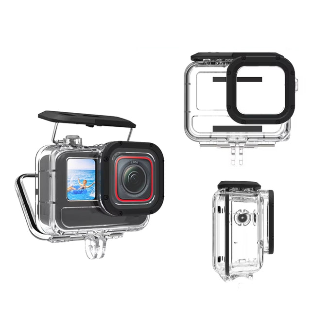 For Insta360 Ace Pro Camera TELESIN 45m Water-resistant Case Underwater Diving Housing Cover