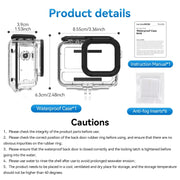 For Insta360 Ace Pro Camera TELESIN 45m Water-resistant Case Underwater Diving Housing Cover