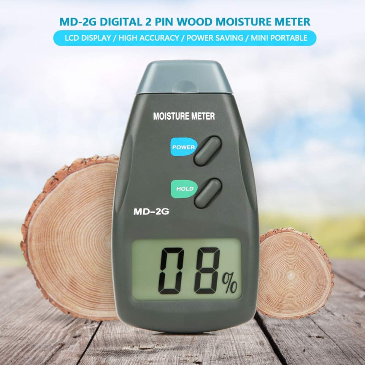 MD-2G 2 Pin LCD Screen Digital Display Wood Moisture and Humidity Detector