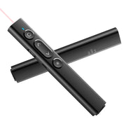 B2 2.4GHz Dual-Mode Conference PPT Wireless Page Turning Pen Multimedia Infrared Laser Pointer(Black)